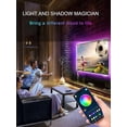 thumbnail image 6 of GIPOYENT RGB TV Backlight, 16.4ft LED Strip Lights for 45-75 inch TV, Music Sync, Bluetooth App Remote, Usb Powered, Bedroom HDTV Gaming, 6 of 9