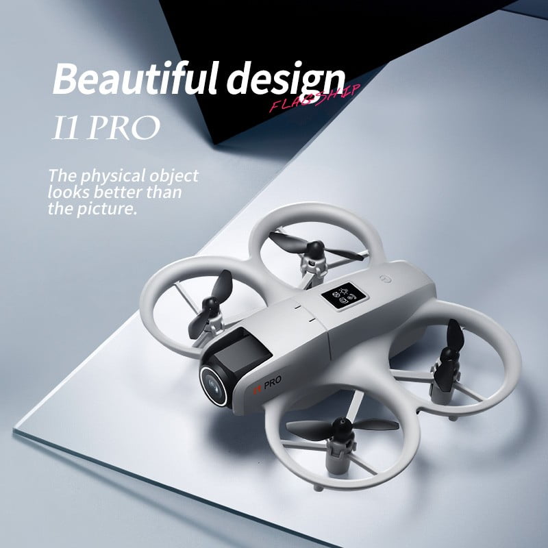 Mini Drone with HD Camera, RC Quadcopter with 360° Flip, Obstacle Avoidance, 180° Adjustable Camera, One Key Take Off/Land, Optical Flow Position, 2 Batteries