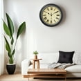 thumbnail image 3 of REGALWOVEN Silent Non Ticking Battery Operated Wall Clock for Home and Office Black-2 12 Inch, 3 of 6