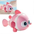 thumbnail image 2 of Baby Clockwork Toy Educational Interactive Cartoon Fish Tail Swing Walking Wind Up Toy for Kids Roseate, 2 of 4