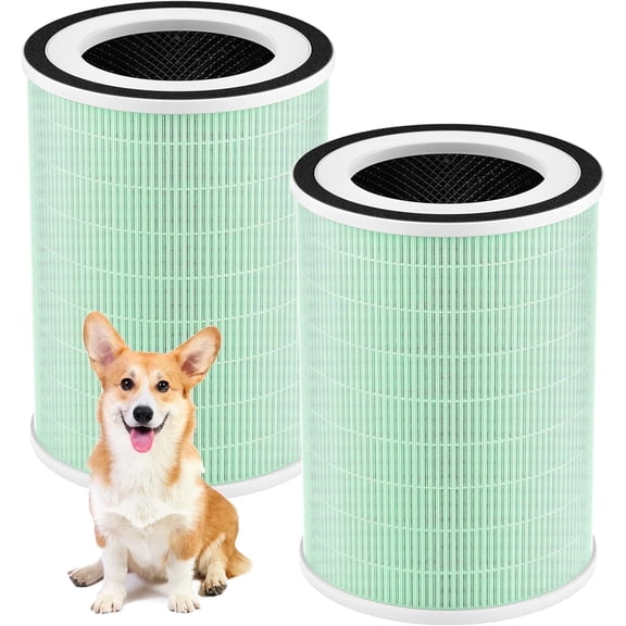 2-Pack True HEPA H13 Pet Air Purifier Filters for Afloia KILO, KILO PRO, MIRO, MIRO PRO & Kalo, 360° 4-Stage Filtration, Allergy Defense, Odor Eliminator