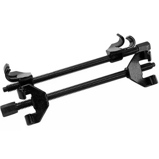 Riwcyla 2pcs 15 Inch 380mm Spring Compressor Heat,Treated Thread Rod Strut Compressors Suspension Strut Remover Installer Tool Kit