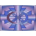 thumbnail image 1 of Ahgly Company Machine Washable Indoor Rectangle Transitional Slate Blue Area Rugs, 2' x 3', 1 of 7