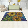 thumbnail image 3 of Dreamtimes Lightweight Non Slip Carpet Mats 60 x 39 inch (5'x 3'3"), Area Soft Rugs Floor Mat Rug Decoration for Kids Room Living Room Oil Painting Sunflowers, 3 of 6