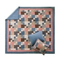 thumbnail image 3 of Greenland Home Shiloh Traditional Calico Patchwork Print Quilt Set, Adult, 3-Piece Full/Queen, 3 of 7