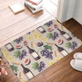 thumbnail image 4 of Goofa 16"x24" Inches Watercolor Bottles And Glasses Doormats for Outdoor Entrance - Non-Slip Welcome Mat, Heavy Duty Door Mats Outdoor, Spring Doormat, 4 of 9
