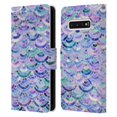 thumbnail image 1 of Head Case Designs Officially Licensed Micklyn Le Feuvre Marble Patterns Mosaic In Amethyst And Lapis Lazuli Leather Book Wallet Case Compatible with Samsung Galaxy S10, 1 of 6
