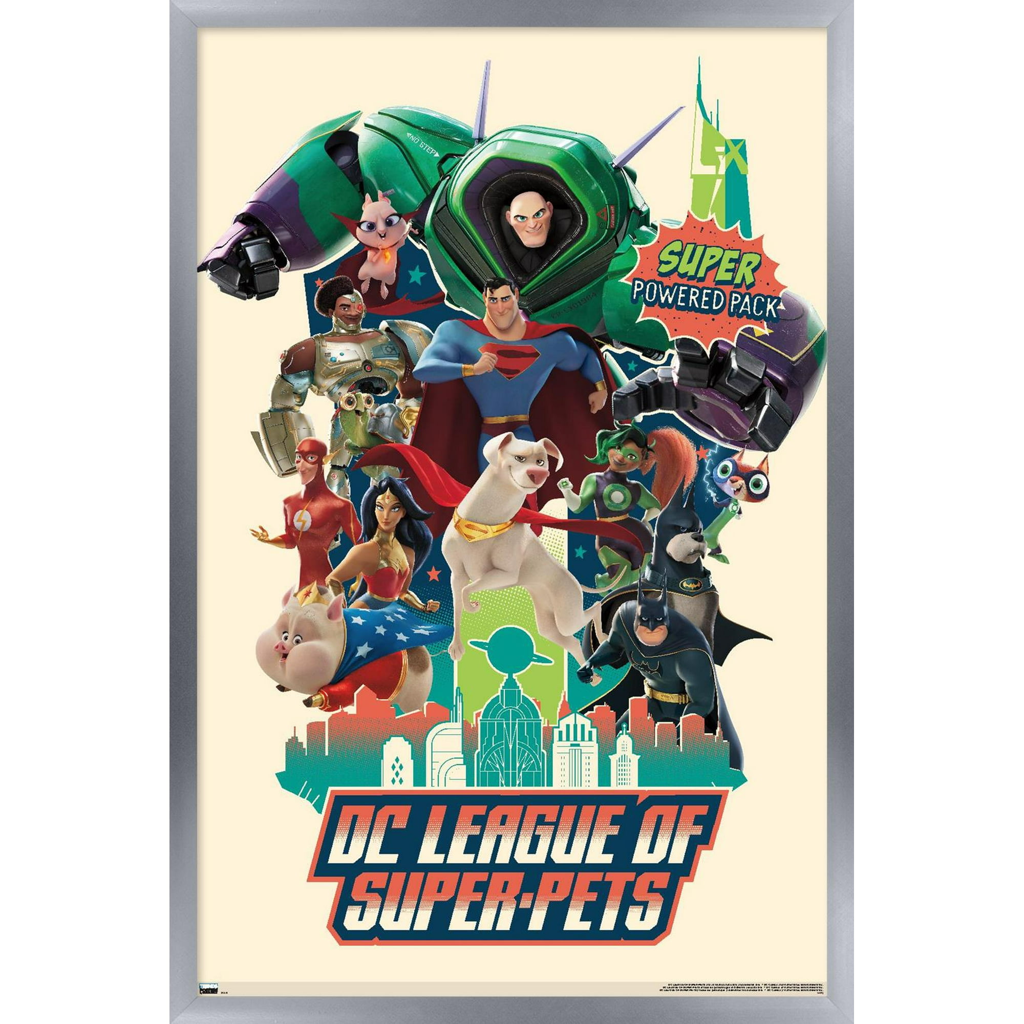DC League of Super-Pets - Partners Wall Poster, 14.725" x 22.375" Framed