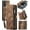 Brown, variant on Wallet Case for Samsung Galaxy A14 5G, Zipper Purse Folio Leather Wallet with Card Holder Wrist Strap Detachable Magnetic Shockproof Protective Back Case for Samsung Galaxy A14 5G