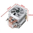 thumbnail image 4 of PC Cooler CPU Cooler Fan Dual Tower 4 Heat Pipe Installing LGA2011 x79 x99 E5 2066 115x 1200 1700 i5 AMD Rapid Heat dissipation, 4 of 6