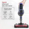 thumbnail image 2 of Billiard Table Cloth Cleaner, 22kpa Pool Table Cloth Vacuum Cleaner, Cordless Billiard Cloth Cleaning Machine 240w, LED Intelligent Display, Adjustable 2 Speeds, For Billiard Halls, 2 of 8