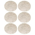 thumbnail image 3 of Mantel individual redondo Jadeshay 6 piezas PVC dorado 38 cm, 3 of 8
