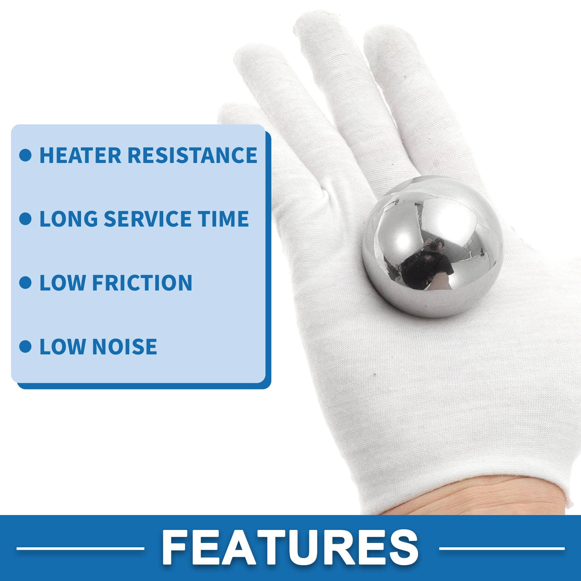 Unique Bargains 47.6mm Bearing Ball Bearing Steel G100 Precision Ball Silver Tone 1 Pc