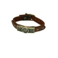 thumbnail image 2 of Studded Yin Yang Leather Essential Oil Bracelet- Unisex Men/Women, 2 of 5
