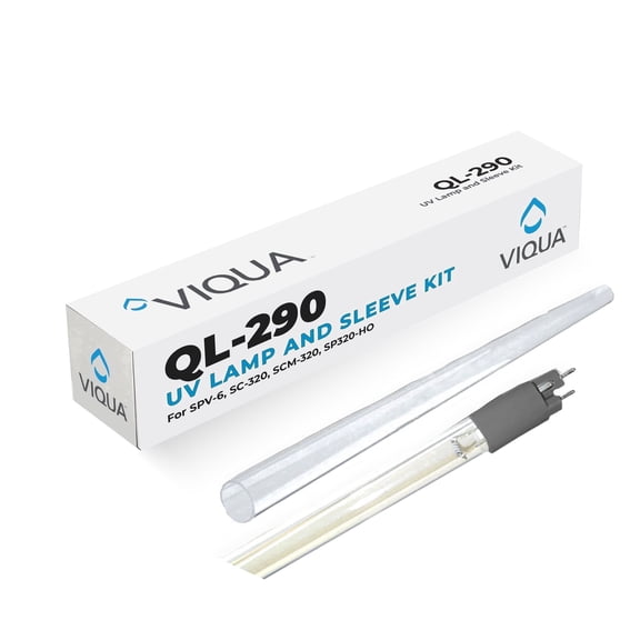 VIQUA Replacement UV Lamp & Quartz Sleeve Kit, QL-290, Genuine OEM, With O-Rings, For Shf-290 & Shfm-290 UV Water Purification Systems