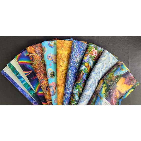World of Wonder Panel Fabric and 8 print Bundle, FAT Quarter, 1/2 Yard, or 1 Yard