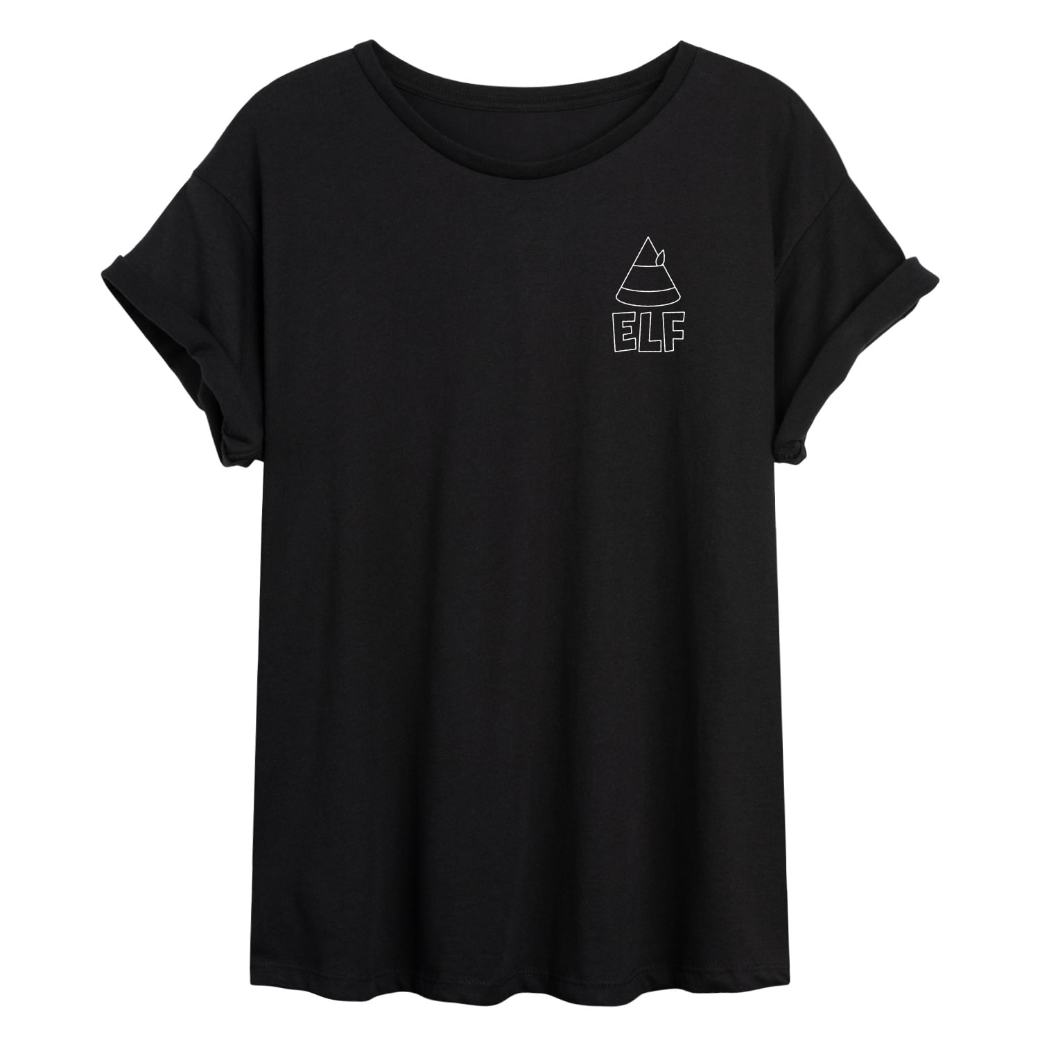 Elf - Food Groups - Juniors Oversized Graphic T-Shirt
