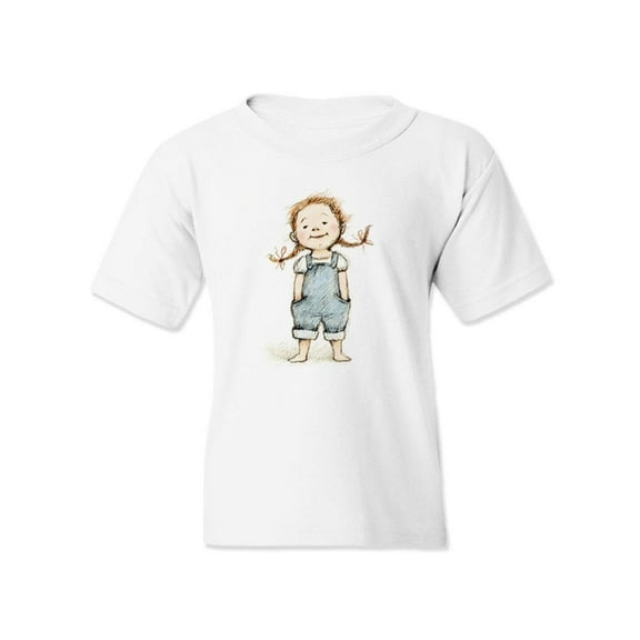 Girl With Hands In Pockets T-Shirt Juniors -Image by Shutterstock,  x-Small