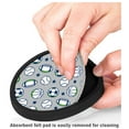 thumbnail image 3 of Silicone Non-Slip Drink Coasters with Removable Printed Absorbent Felt Pad - Set of 4 - Sports Balls, 3 of 3