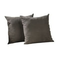 thumbnail image 5 of 3S Brother's Solid Color Cushion Cover Velvet Look Home Décor Throw Pillow Case with Invisible Zipper Set of 2 Pieces for Chair Couch Bedroom & Livingroom Décor Pillowcase - Light Brown 22"x22" Each, 5 of 9