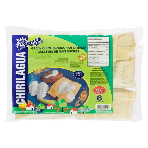 Galettes de maïs sucrée Salvadoriennes Chirilagua de Rio Grande 1 kg, 6 pièces