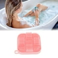 thumbnail image 2 of Unique Bargains 1 Pc Nine-square Double-sided Bath Brush Shower Brush Pink, 2 of 6
