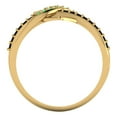 thumbnail image 4 of Solitaire with Accents Engagement Ring for Women - 0.22ct Simulated Green Diamond in 14K Yellow Gold Promise Ring, 4 of 6