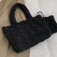 thumbnail image 4 of Bolso Mano Acolchado para Mujer Bolso Hombro Gran Capacidad Con Juego Monedero (negro), 4 of 5