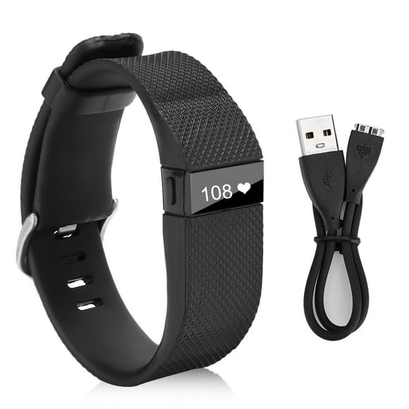 ZOUSSIQI For Fitbit Charge HR Monitor LED Display Sports Waterproof Smart Wristband Bracelet EL225#34825