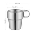 thumbnail image 3 of Dvkptbk Tasse en Acier Inoxydable Ultralégère pour Camping Randonnée Double Isolation Tasse à Café Ustensiles de Cuisine & Gadgets, 3 of 8