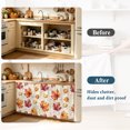 thumbnail image 4 of Fall Maple Leaves Cabinet Curtain 35"Wx35"L,Dustproof Under Sink Skirt with Self Adhesive Tape,Thanksgiving Farmhouse Orange Leaf Cabinet Curtain Cover for Kitchen Sink,Bathroom Vanity,Laundry Room, 4 of 9