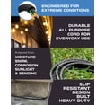 thumbnail image 4 of Iron Forge Cable 100 Ft Black Extension Cord with 3 Outlets - 16/3 SJTW 100 Foot Extension Cord 3 Prong, Weatherproof Exterior Power Cable for Outdoor, 4 of 7