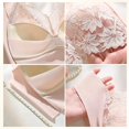 thumbnail image 6 of Lace Bralettes for Women High Support Backless Seamless Bra Wireless Push Up Rosy Lift Bras Posture Correcting Bra Ice Silk No Underwire Bras Full Coverage Lifting & Shaping Bras for Women Pink 44, 6 of 6