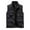 Black, variant on WRKEKC Men's Utility Vest Solid Color Stand Collar Multi-Pocket Outdoor Sleeveless Outerwear for Sports and Casual Layering