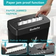 thumbnail image 4 of Hendoct 10-Sheet Cross Cut Paper Shredder, 13L Bin, Anti-Jam, P-4 High Security, Home Office, Etl Certified, 4 of 6