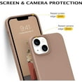 thumbnail image 3 of Compatible with iPhone 13 Case, Liquid Silicone Soft Gel Rubber iPhone 13 Phone Case Slim Fit Cover with Microfiber Lining Shockproof Protective Phone Cases for iPhone 13 6.1 inch, Khaki, 3 of 16