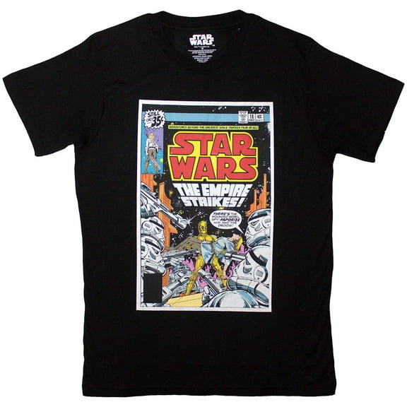 Star Wars Unisex T-Shirt The Empire Strikes Comic Cover (Large)
