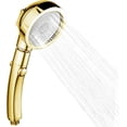 thumbnail image 1 of Shower Head, Universal Hand Shower 3 Modes Hand Shower Head Water Saving Shower With Chrome Closure Detachable Shower Head Bathroom Shower, Gold[jl], 1 of 5