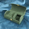 thumbnail image 1 of Feltree Bead Velvet Travel Portable Arched Small Jewelry Box Jewelry Storage Box Fashion Jewelry Packaging Box, 1 of 8
