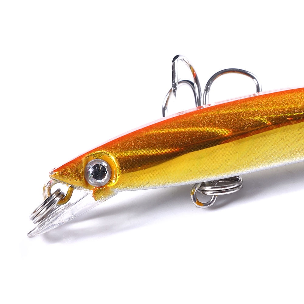 HENGJIA Minnow Bass Fishing Lures, Jerkbait Lure Set Hard Baits Crankbait for Catfish Trout Walleye Fishing Bait 5Pcs/kit