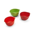 thumbnail image 3 of Farberware Classic Set of 3 Plastic Mixing Bowls in Assorted Colors, 3 of 10