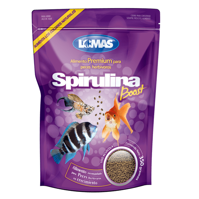 Alimento para peces herbívoros Lomas Spirulina Boost 350 g