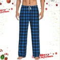 thumbnail image 2 of Christmas Pajama Pants Men Buffalo Plaid Pajama Pants Unisex Couples Lounge Pants Elastic Waist Loose Soft Casual Funny Print Pjs Bottoms, 2 of 5