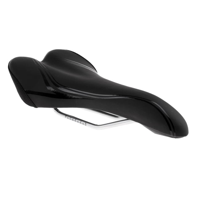 Asiento Silla Acolchado de Montar Suave Elástico Curvado Forma Respirable Resistente a Golpes Bicicleta Sunnimix Sillín de bicicleta Color Negro Tamaño 28 x 15 cm