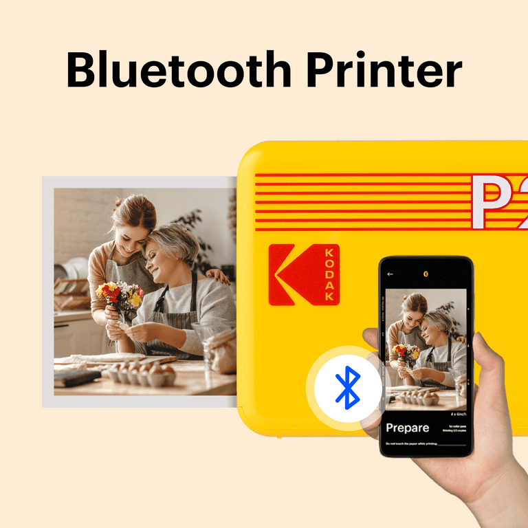 KODAK Mini 2 Retro Portable Photo Printer, Wireless, 2.1x3.4