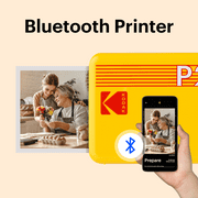 KODAK Mini 2 Retro 4PASS Portable Photo Printer (2.1x3.4 inches) + 8 Sheets, Black