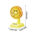 thumbnail image 4 of Desk Fan USB Rechargeable Desktop Mini Fan Portable Small Cooling Fan for Dorm Students Office Quiet Desktop Use, 4 of 7