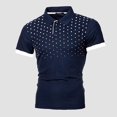 thumbnail image 1 of Kb Hombres Polo Hombres Camisa de manga corta Polo Contraste Color Polo Nueva ropa Verano Streetwear Moda casual Hombres Topsnavy whiteAsia L 65-75 KG, 1 of 3
