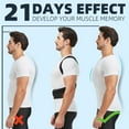 thumbnail image 4 of Back Support Brace, Posture Corrector, Pain Relief for Neck and Back, Adjustable Breathable Design, Suitable for Men and Women, 4 of 7