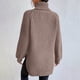 thumbnail image 5 of Suéter de cuello alto de moda para mujer, suéter de manga larga, suéter informal de cuello alto, suéter para mujer, 5 of 7